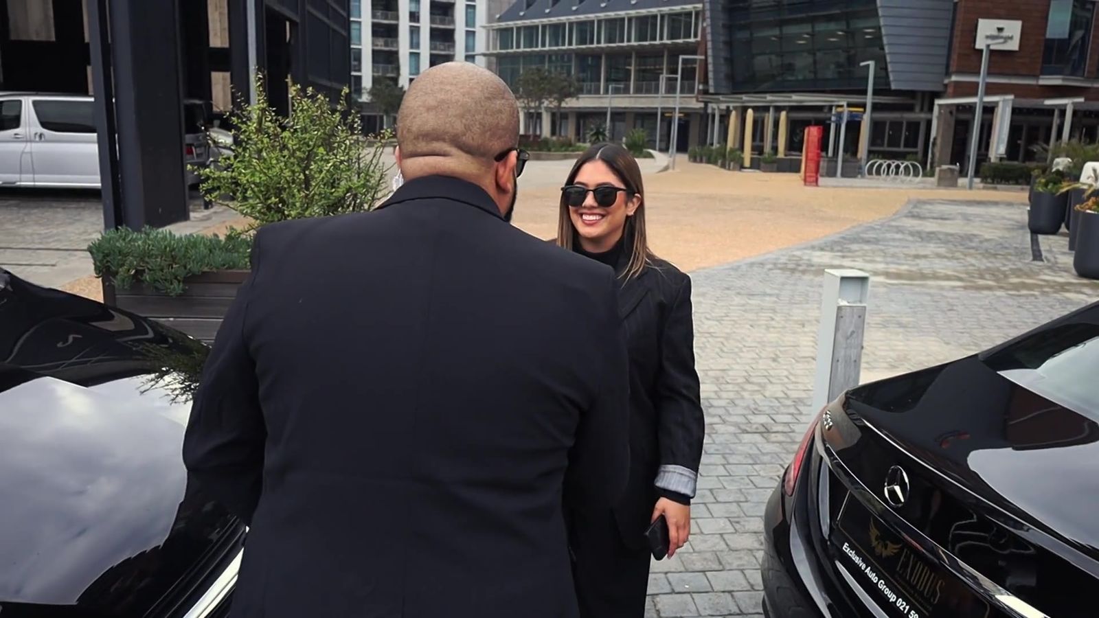 An Exodus chauffeur greeting a guest in Cape Town